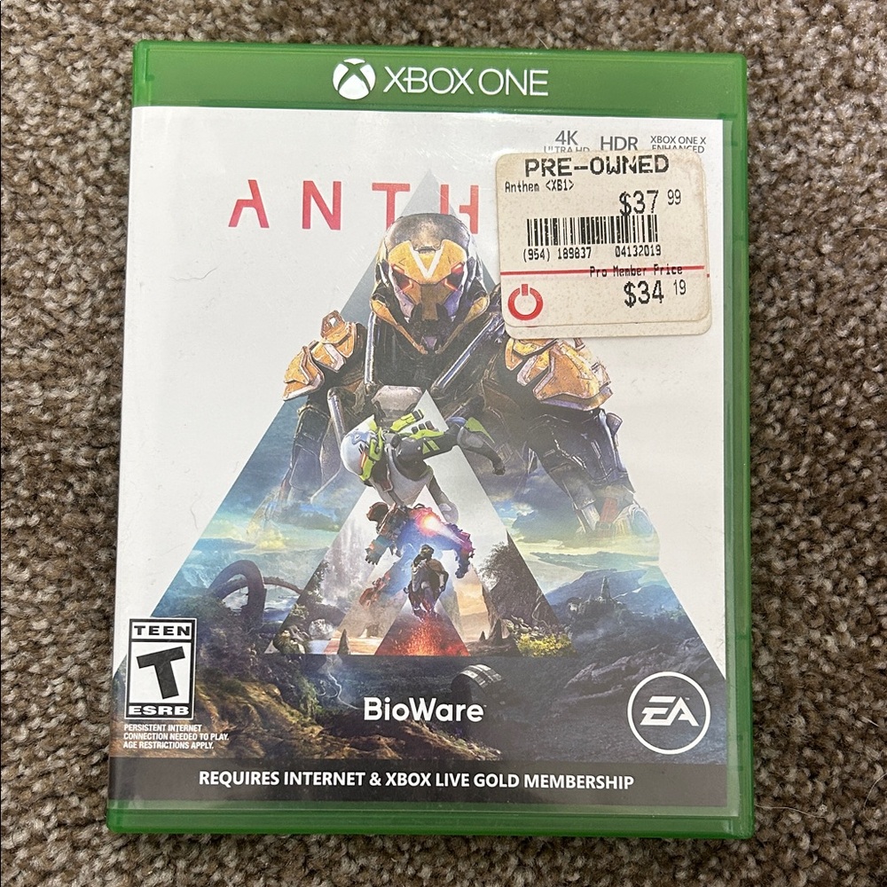 Anthem for Xbox One - Green Case
